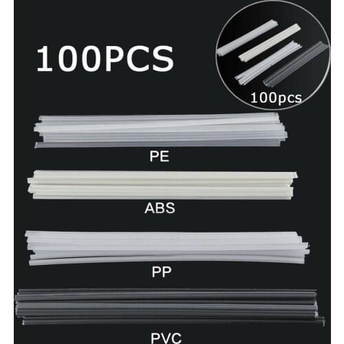 100Pcs Plastic Welding Rods 200mm PVC/ABS/PP/PE Welding Rod Welding Sticks Electrode For Plastic Welder Tool