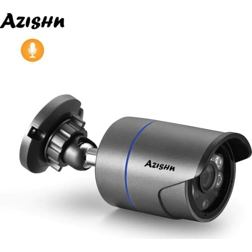 AZISHN IP Camera 3MP H.265 Audio Recording ONVIF Outdoor Waterproof IP66 CCTV Camera Night Vision Home Surveillance Network Cam