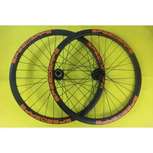 SPEEDSAFE SS70DH 650B MTB DH downhill mountain bike 32mm x 34mm clincher tubeless carbon wheelset front 20*110 rear 150mm 157mm