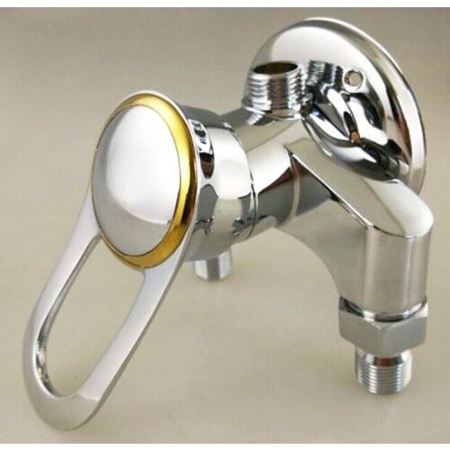 L16223 - Luxury Exposed Mounted Chrome Finish Brass Material Hot & Cold Water Shower Mixer