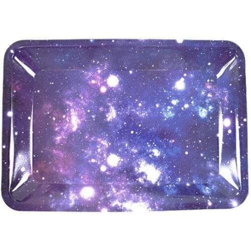 180*125mm Weed Rolling Tray Metal Cigarette Smoking Rolling Tray Herb Tobacco Tinplate Plate Smoke Cigarette Accessories