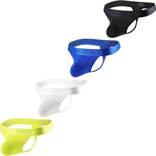 Mens Big Pouch G-string Underwear Sexy Low Rise Sporty Thong Under Panty