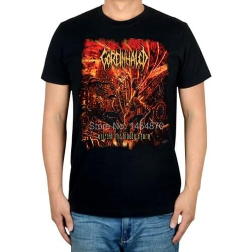 New Cool Fashion Goreinhaled Brand t shirt High Quality Cotton Punk fitness Hardrock Metal Black shirts supernature