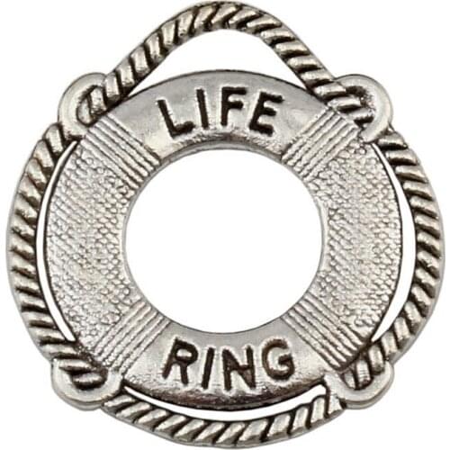 Zinc Alloy LIFE RING Charm Pendants 100Pcs Fashion Jewelry DIY Fit Bracelets Necklace Earrings 21.8x23.5mm A-418
