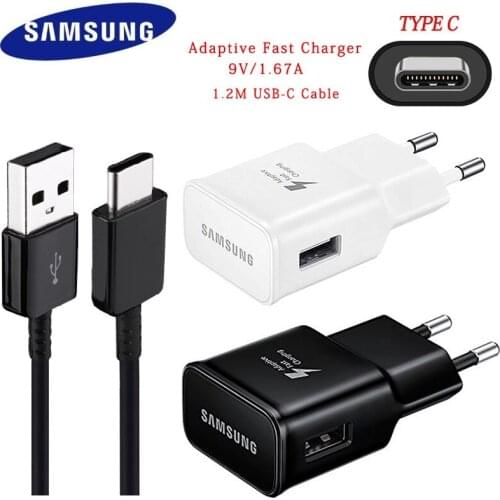 Original Samsung Adaptive S10 Fast Charger USB Quick Adapter 1.2/M TYPE C Cable For Galaxy A50 A30 A70 S8 S9 Plus Note 8 9 10