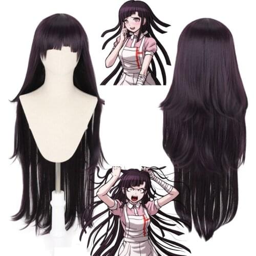 Tsumiki Mikan Wig Danganronpa Cosplay Wig Synthetic Heat Resistant Women Hair Dangan Ronpa Mikan Tsumiki Costume Wigs C55C09
