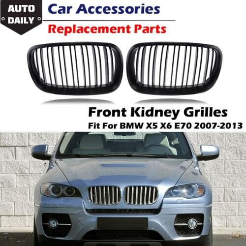 Car Front Kidney Grille Grill Fit For BMW X5 E70 X6 E71 2007-2013 Modified Part Car Accessories