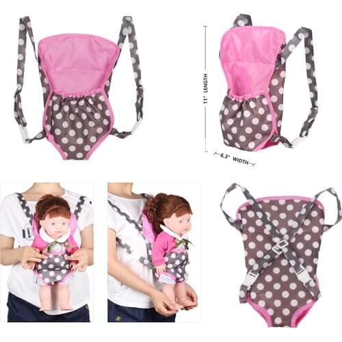 Out Going Carry Bag Outdoors Strap Backpack Fit Carrying Baby 30cm Doll 12 Inch Dolls Accessories Toys Carrier Bag Gift HC0054
