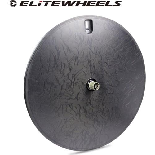 ELITEWHEELS Super Light Weight 1050g Full Carbon Fiber Disc Wheel Clincher Tubular For Road Bike Triathlon Time Track TT Bicycle