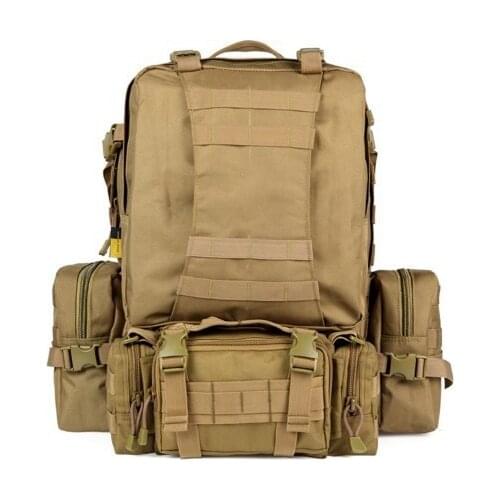Tactical Military Bag Mountaineering Hiking Outdoor Combination Bag Day Backpack