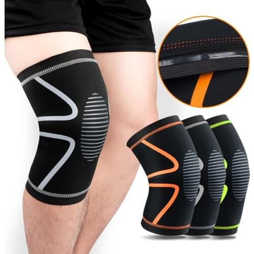 Unisex 1 Pair Basic Version Sports Knee Protection Elastic Cloth Composite 25mm Diving Material Contains Silicone Antiskid Strip