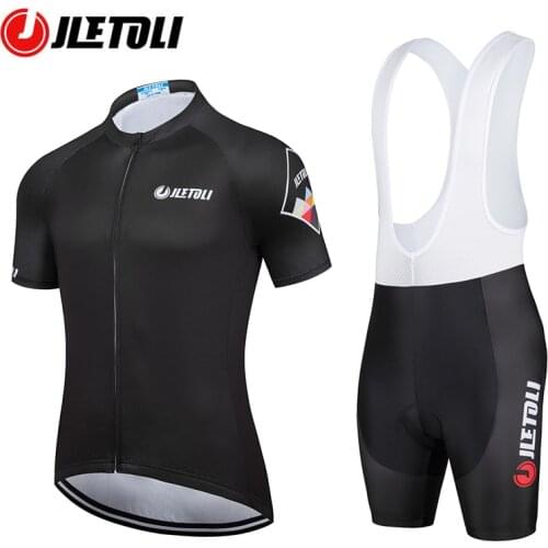 JLETOLI Bicycle Set Soft Breathable Bike Jersey Quick Dry Sports Short Sleeve Cycling Kits Anti-slip Shockproof Women Jumpsuits