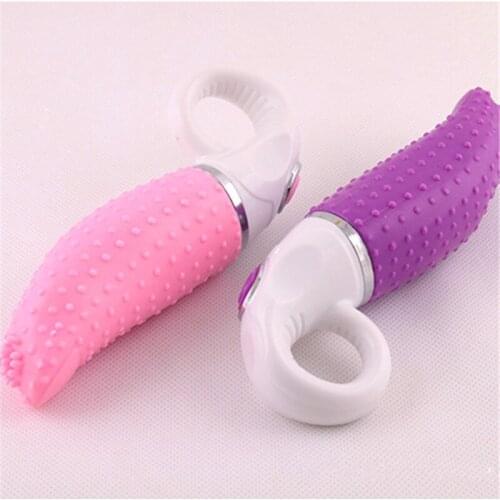 12 Vibration Modes Simulated Tongue Vibrator Thumb Shape Whole Body Bump Stimulation Vibration G point Female vibrator Sex Toys