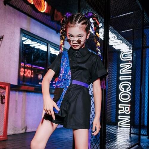 Sequins Outfit Hip Hip Girl Sets Festival Clothing Jazz Dancewear Cheerleader Uniform Stage Costume Designer Clothes DL8134