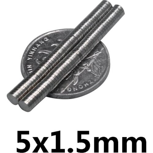 10/50/100pcs Thin Neodymium Strong Magnet 5x1.5 mm Permanent Small Round Magnet 5x1.5mm Powerful Magnets Disc 5*1.5 mm