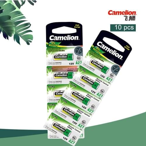 10pcs/lot Camelion 12V 27A MN27 27A L828 A27 Super Alkaline battery For Doorbell Remote Control Flashlight Etc