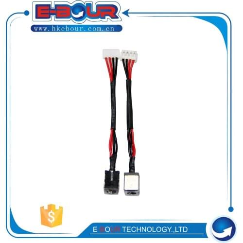 10pcs/lot New Laptop DC Power Jack with Cable for Asus X5 X5DC K40 K42F K42 K60 K70 K50 DC Socket Connector