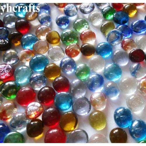 180PCS(450gram)/LOT,Mix 1.5cm round glass beads,Glass mosaic art Craft material Mosaic craft tools Adult