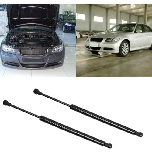 2Pcs Car Gas Spring Supporter Replacement Carbon Steel 51238202688 Engine Cover Support Rod for BMW E46 325I 330I 1999-2006