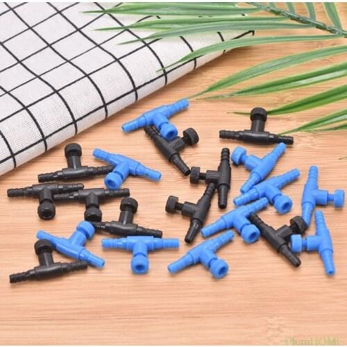 3/10pcs fish tank air line flow control regulator valve aquarium for 4/6mm Airline Tubing Pipe Adjustable Connector Switch Tap