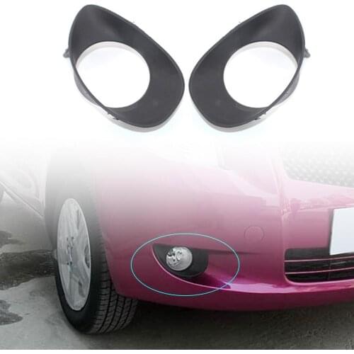 80% Hot Sales!! 2Pcs Fog Lamp Frame Convenient Scratch-proof Lightweight Car Fog Light Trim 81482-0D050 81481-0D040 for Toyota Y