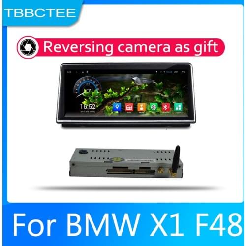 Car Android System 1080P IPS LCD Screen For BMW X1 F48 2016 2017 NBT Car Radio Player GPS Navigation BT WiFi AUX