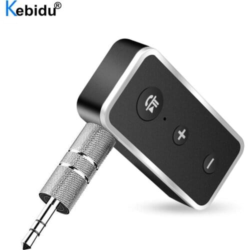 Kebidu 3.5MM Jack Car Bluetooth Receiver AUX Audio Music Bluetooth 5.0 Car Kit Wireless Handsfree Speaker Bluetooth Car Adapter