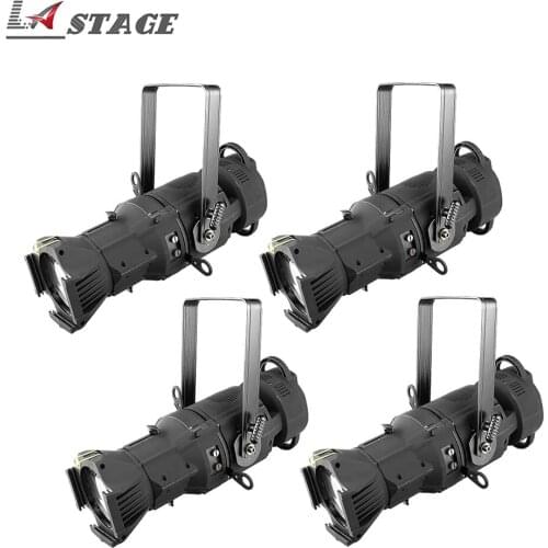 Free Shipping 4pcs/lot Stage Light 200W COB Led Prefocus Profile Light 4in1 RGBW Color With 19 Degree