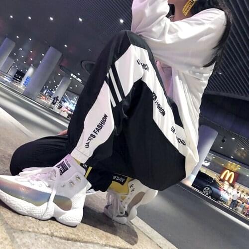 Womens Cargo Pants Overalls Woman Joggers Pants Harajuku Hip Hop Streetwear Female Techwear Reflective Pants Sweatpants