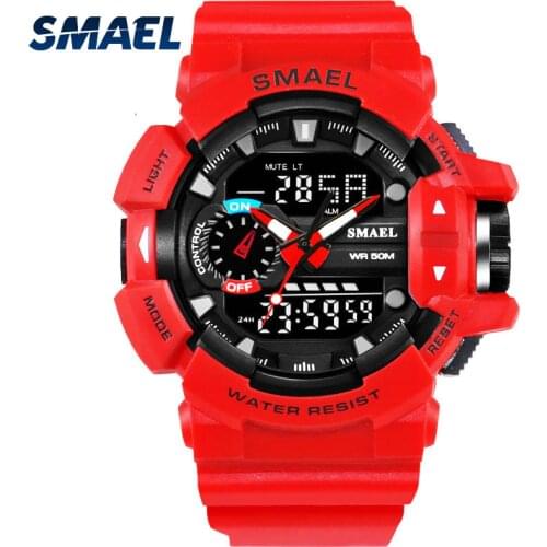 Smael 1436 S Shock Sport Watch for Men 50M Waterproof Digital Military Army Clock Male Wwatch Fashion Relogio Masculino luxo