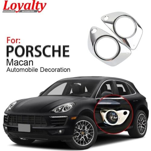 Loyalty for Porsche Macan 2014 2015 2016 2017 2018 Front Fog Light Lamp Cover Trim Molding Car Accessories Styling