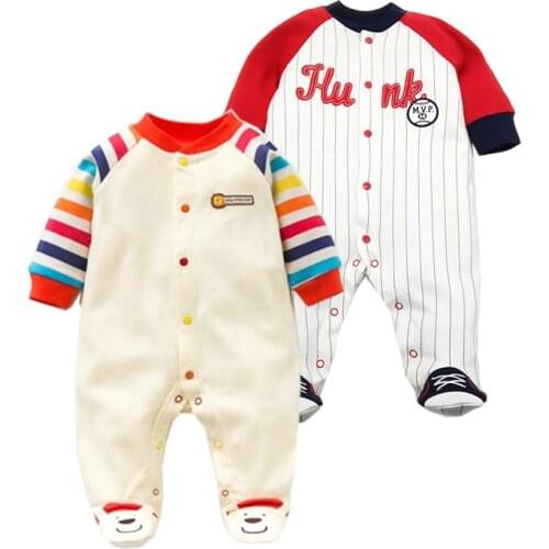 2020 spring - Autumn Baby Pajamas & Sleepwear Newborn Baby Girl Romper Baby Boys Clothes Cotton Infant Jumpsuit Baby Rompers