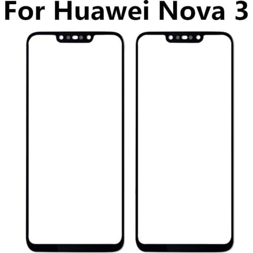 FOR Huawei NOVA 3 nova3 Touch Screen Glass Panel Digitizer Sensor Touchpad Front Glass Panel Repair Spare Parts