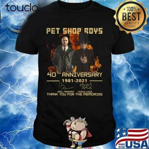 Pet Shop Boys anniversary 1981 2021 signature thank you Unisex T-shirt