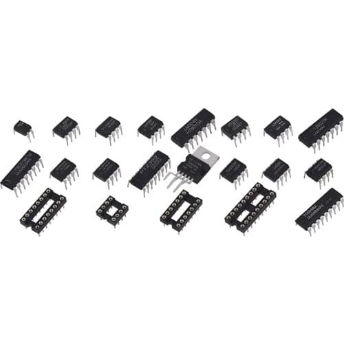 16Pcs 21 Value Integrated Circuit Chip Combination Kit 2.54mm IC Socket LM324 LM358 LM386 LM393 LM339 NE5532 NE555