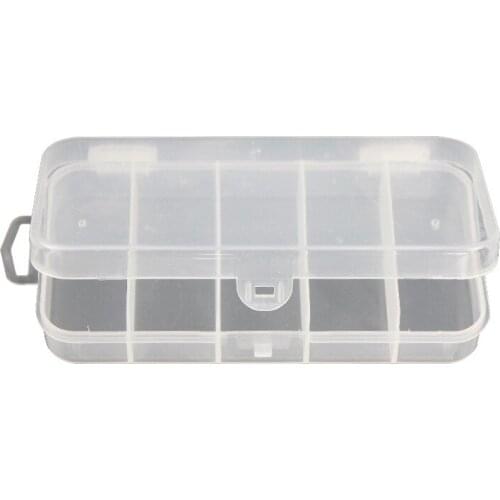 Fishing Tackle Boxes 5 Transparent Compartments Plastic Fishing Lure Bait Hook Storage Case Tackle Box High Strength Box