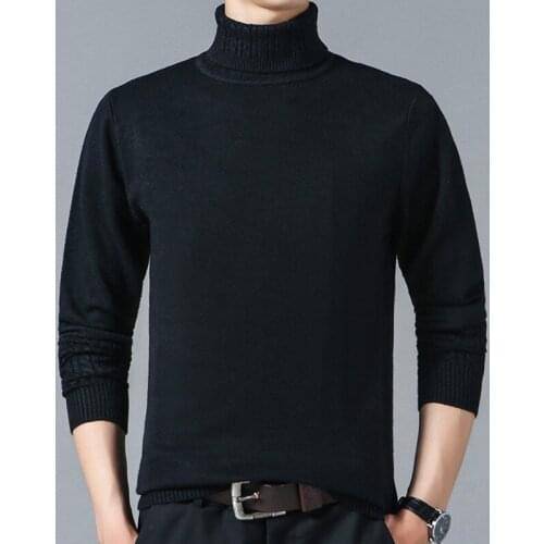 KKSKY Mens Sweaters Cotton Clothes Turtleneck Sweater Men 2020 Winter Warm Knitted Sweaters Top Coats Oversized Knitwear 3xl