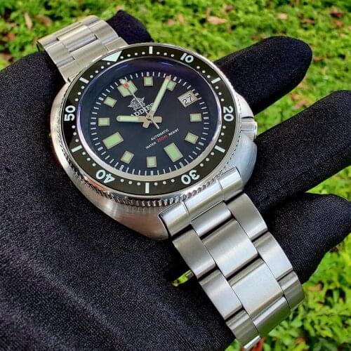 Addies Mechanical Dive 200M Watch For Men BGW9 Luminous Stainless Steel Sapphire Crystal Mens Watch NH35 Automatic Watches H8