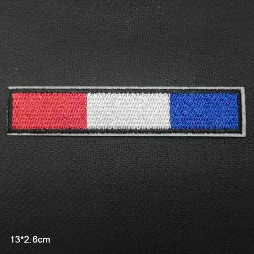 France National Flag Iron On Embroidered Clothes Patches For Clothing Stickers Garment Wholesale