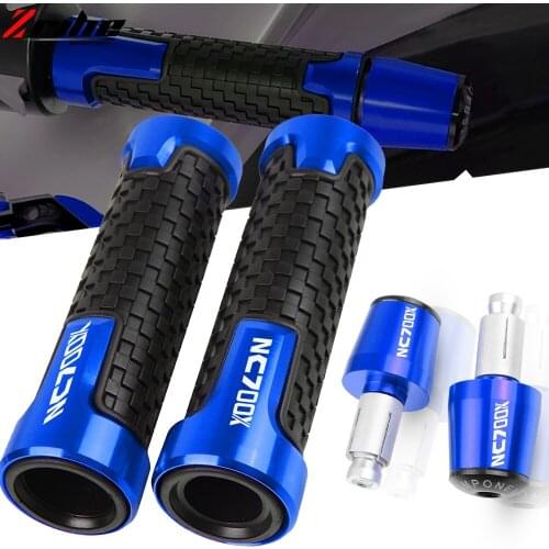 Motorcycle Handle Bar Grips Ends 7/8" 22mm Handlebar Grip End For Honda NC700X NC700 X NC700 NC 700 X 2012-2020 2013 2014 2015