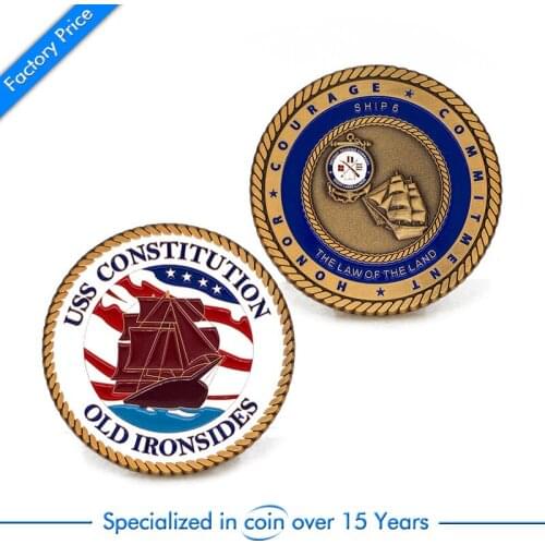 Cheap Custom Challenge 3D Military Coin high quality custom antique bronze coins
