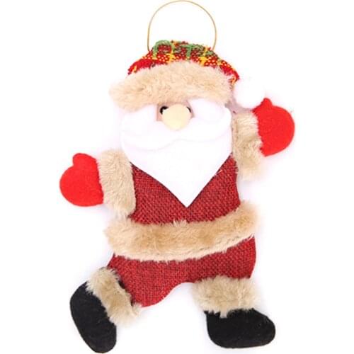Happy New Year Christmas Ornaments DIY Xmas Gift Santa Claus Snowman Tree Pendant Doll Hang Decorations for Home Xmas