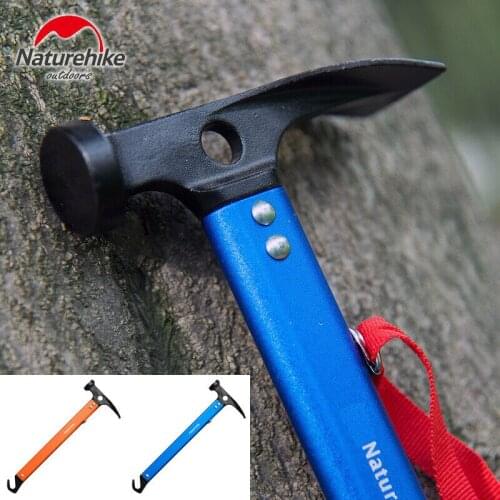 NEW High-carbon Steel Multifunction Camping Mallet Hammer Hook for Tent Pegs Stakes