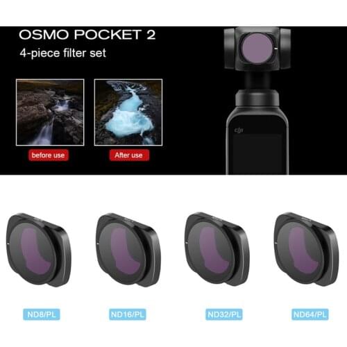 OSMO Pocket 2 Filters ND 8 16 32 64 PL Magnetic Rotatable Camera Lens Filter For DJI Pocket 2 Professional Filter Accessories