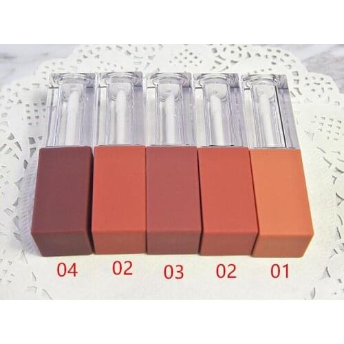 5ml Empty Lip Gloss Tube, High-end Elegant Reddish Brown Liquid Lipstick Refillable Tube fast shipping