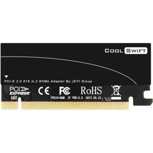 For NVME M.2 X16 PCI-E Dust-proof Riser Card Cool Swift 2280 Al Sheet Gold Bar Thermal Conductivity Silicon Wafer Cooling