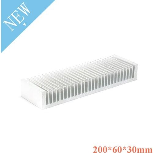 Heatsink 200x60x30mm Radiator Cooler Radiator Aluminum 200*60*30mm Heat Sink Metal Slotting For Cooling LED 200mmx60mmx30mm