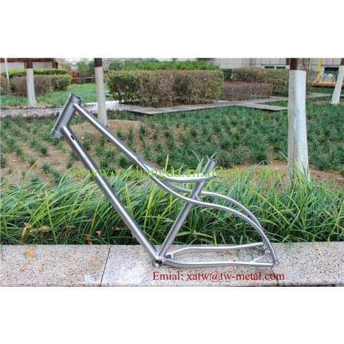 Titanium cruiser bicycle frame titanium fat bike frame titanium mountain bike frame