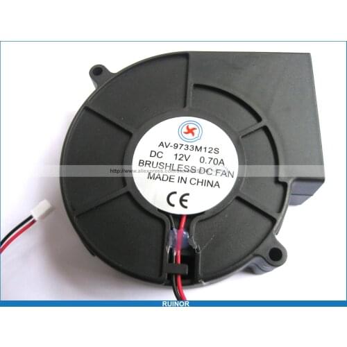 1 Pcs Brushless DC Cooling Blower Fan 9733s 12V
