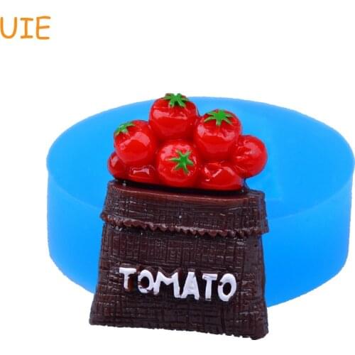 VYL050U 28.4mm Tomato Vegetable Silicone Push Mold - for Sugarcraft, Fondant, Kitchen Baking Tools, Chocolate, Resin, Candy Mold